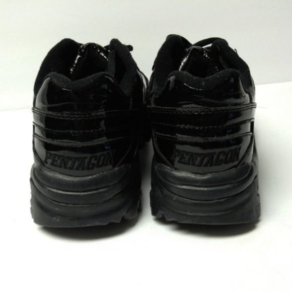 Pentagon Sz 7.5 Black Patent Leather Shoes - Picture 5 of 8